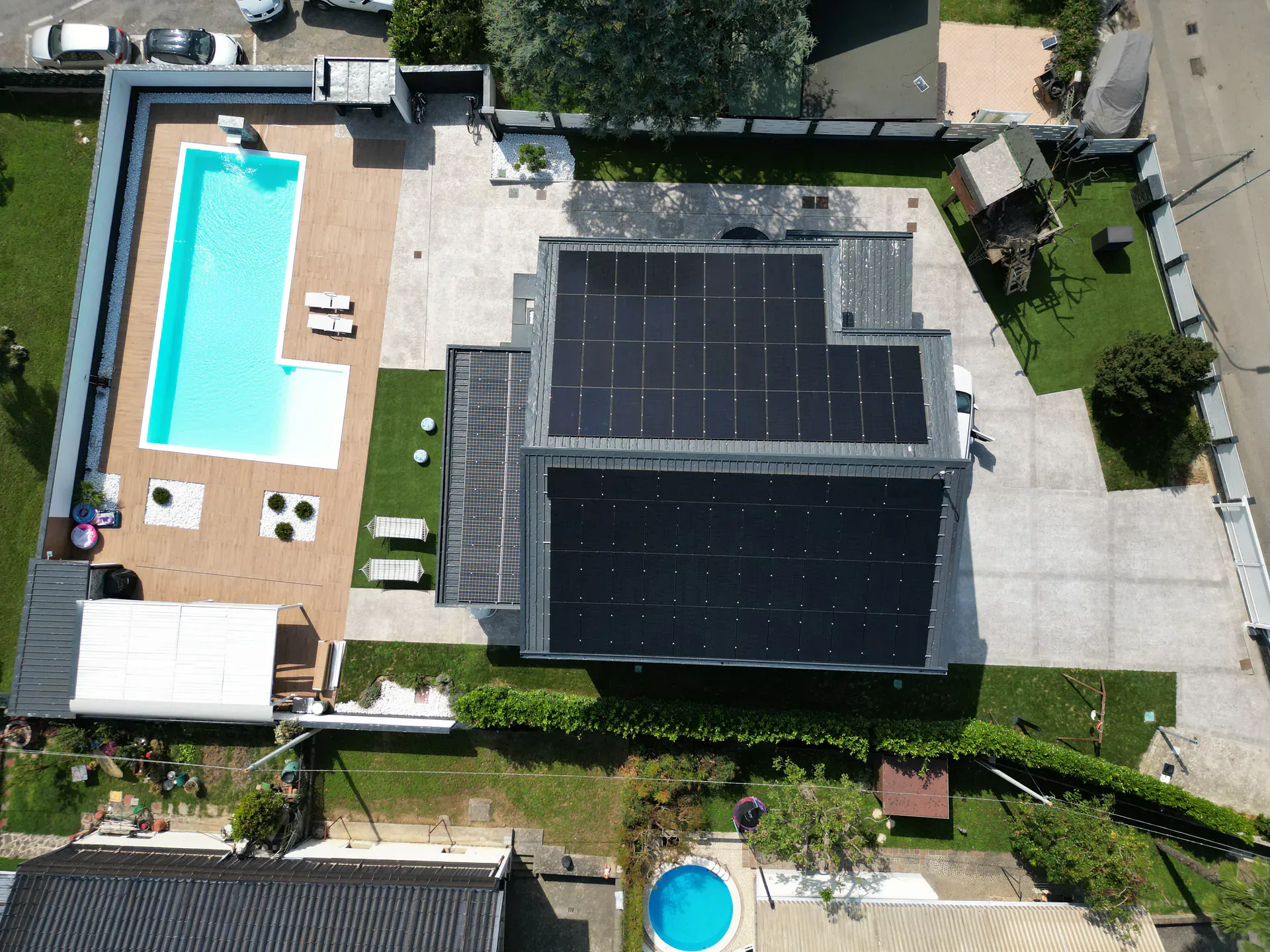 Impianto fotovoltaico residenziale su tetto di abitazione